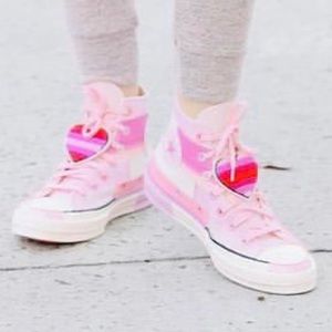 Millie Bobby Brown Pink Converse